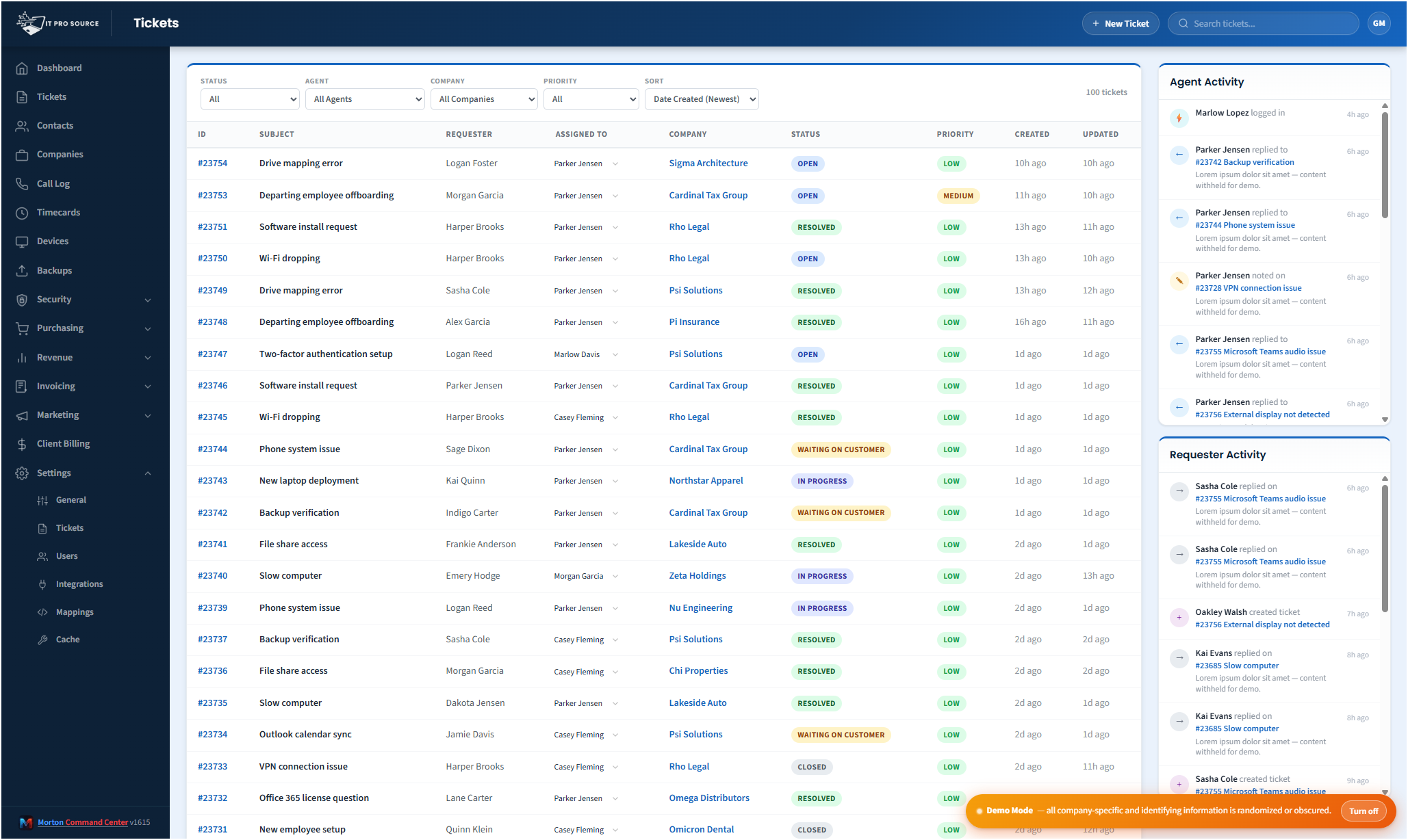 Ticket workflow that bends to your MSP, not the other way around